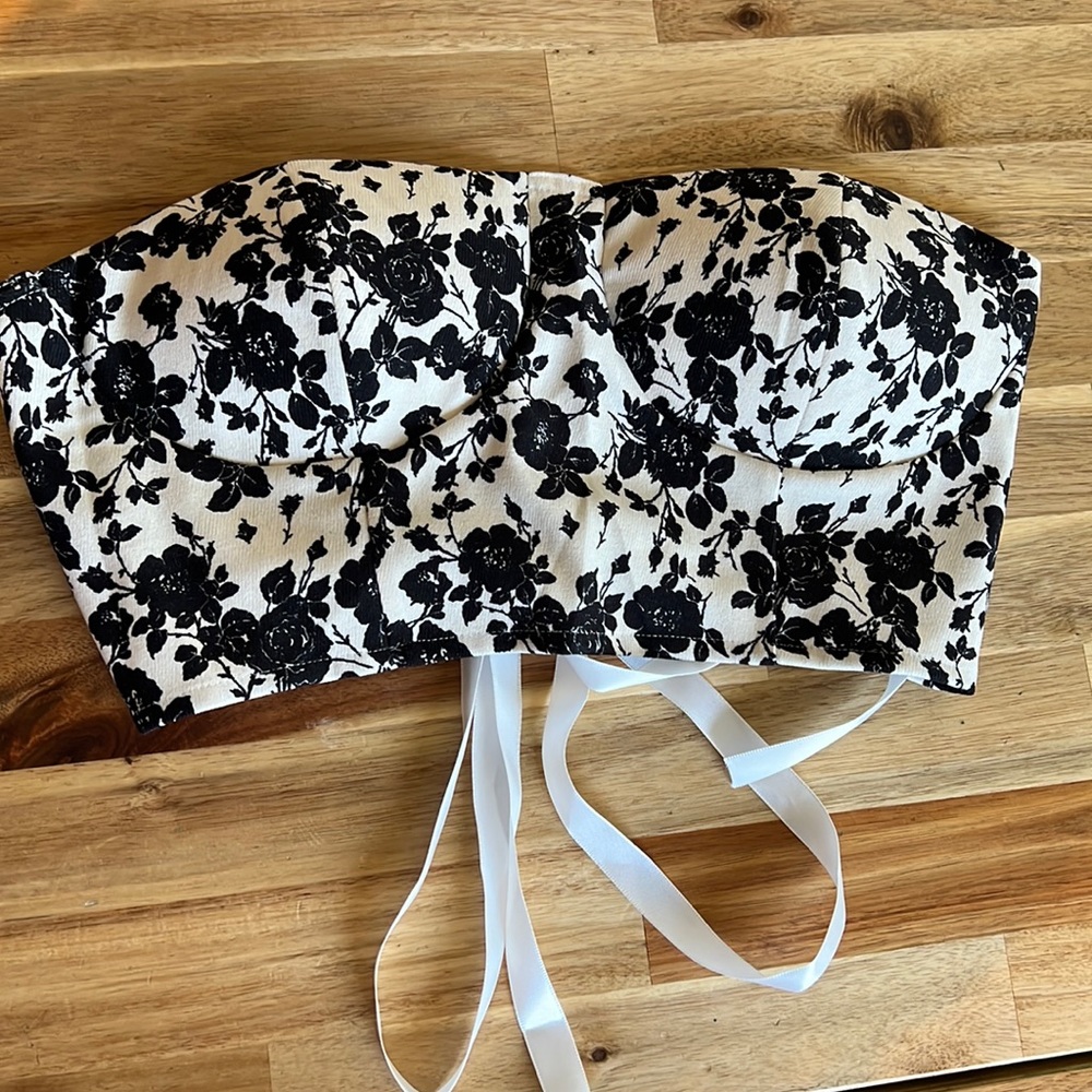 Bustier Top with lace up detailing